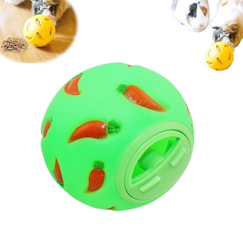 Bunny Leckerli-Ballspender, langsames Füttern, Futterspielzeug, Futter-Puzzle-Ball, Anreicherungsspielzeug für Hunde, Leckerli-Spender, Snackspender für Meerschweinchen, Langeweile Buster (Grün) von Generisch