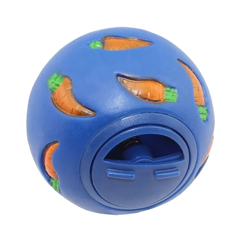 Generisch Bunny Leckerli-Ballspender – Anreicherungsspielzeug für Hunde | langsames Füttern | Futterspielzeug | Futter-Puzzle-Ball | Leckerli-Spender | Snackspender für Meerschweinchen (Blue) von Generisch