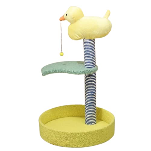 Bunter Kratzbaum mit Tierformen – niedliche Indoor-Katzenturmmöbel, mehrstufiges Aktivitätszentrum mit Kratzbäumen für verspielte Katzen und Kätzchen von Generisch