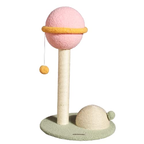 Bunter Lollipop Katzenturm - Hocher, verschleißfester Kratzbaum mit Sisal-Kratzstämmen, einfache Montage, perfekt zum Spielen und Komfort für Katzen von Generisch
