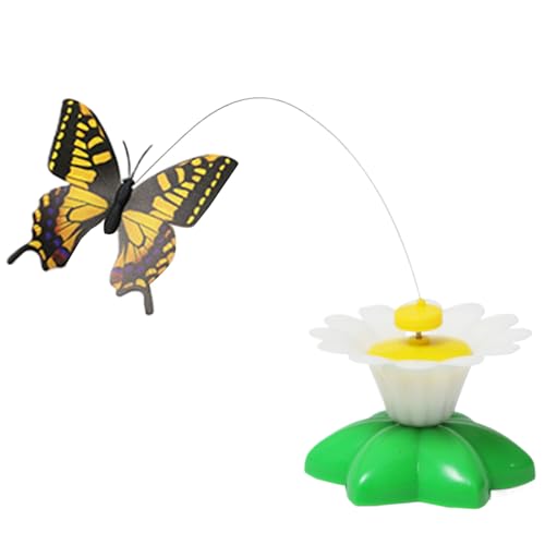 CAT Interactive Toys, Interactive Toys für Katzen - Elektrischer Flutterkätzchen Teaser,Interaktives Kätzchenspielzeug mit 360 ° Rotation, Bird -Schmetterlings -Katzenteaser für Innenhüter CAT Interactive Toys, Interactive Toys für Katzen - Elektrischer Flutterkätzchen Teaser,Interaktives Kätzchenspielzeug mit 360 ° Rotation, Bird -Schmetterlings -Katzenteaser für Innenhüter von Generisch
