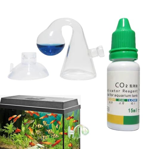 CO2-Tropfenprüfer für Aquarium, tragbares CO2-Monitor-Set, Tropfenprüfer mit 15 ml Lösung, genaues CO2-System, CO2-Diffusor für Aquarien, CO2-Monitor CO2-Tropfenprüfer für Aquarium, tragbares CO2-Monitor-Set, Tropfenprüfer mit 15 ml Lösung, genaues CO2-System, CO2-Diffusor für Aquarien, CO2-Monitor von Generisch