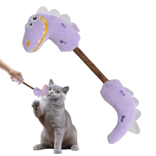 Cat Chew Toy, Catnip Toys,Netter Kätzchen Teaser Plüsch | Zahnen Stöcke, interaktives Katzenpuzzle mit Glocken, Innenunterhaltung für Trainingsmittel von Generisch