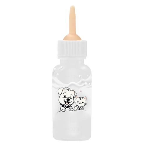 Cat Dog Feeding Bottle Set | Reusable Pet Milk Bottle | Leakproof Puppy Feeder | Comfortable | Reusable | 15x6x6cm | for Indoor Outdoor Small Animals von Generisch