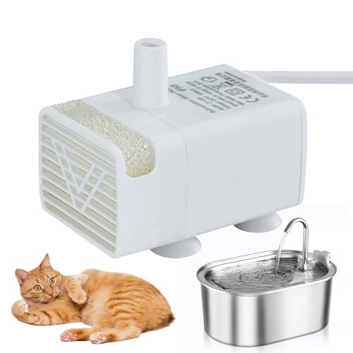 Cat Fountain Pump Austausch - Haustierwasserbrunnenpumpe | Pumpe Für Den Zirkulierenden Katzenwasserbrunnen, Zuverlässige Katzenwasserbrunnenpumpe Für Den Innenbereich Im Innenbereich, Pethöser Zubehö Cat Fountain Pump Austausch - Haustierwasserbrunnenpumpe | Pumpe Für Den Zirkulierenden Katzenwasserbrunnen, Zuverlässige Katzenwasserbrunnenpumpe Für Den Innenbereich Im Innenbereich, Pethöser Zubehö von Generisch