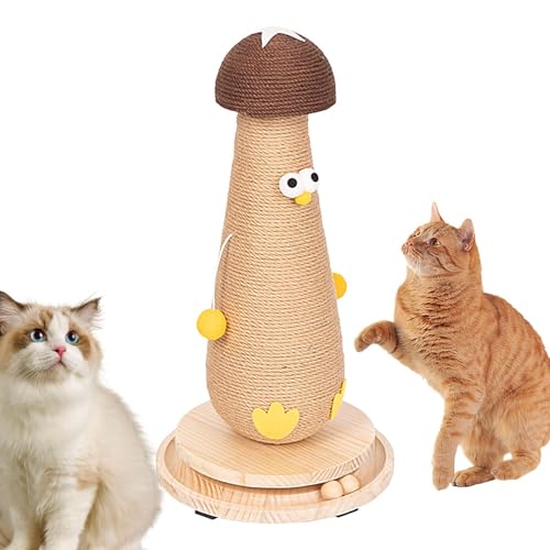 Cat Mushroom Scratching Post, Kittens Scratch Poles, Sisal Cat Scratch Post, Interactive Cat Scratcher, Scratching Pole with Ball, Cute Cat Scratch Post, Durable Pet Scratcher, Cat Activity Center Cat Mushroom Scratching Post, Kittens Scratch Poles, Sisal Cat Scratch Post, Interactive Cat Scratcher, Scratching Pole with Ball, Cute Cat Scratch Post, Durable Pet Scratcher, Cat Activity Center von Generisch