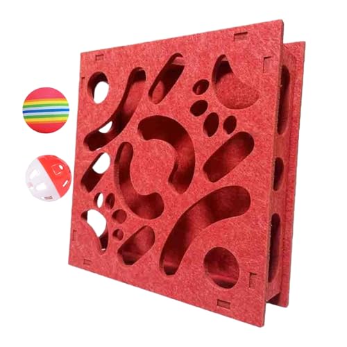 Cat Puzzle Toy, Interactive Intelligence Maze, 11.81x11.81x2.36 Inches Sensory Stimulation Game, Engaging Bell & Ball Activity for Boredom Release Training Hunting Play and Cognitive Development Cat Puzzle Toy, Interactive Intelligence Maze, 11.81x11.81x2.36 Inches Sensory Stimulation Game, Engaging Bell & Ball Activity for Boredom Release Training Hunting Play and Cognitive Development von Generisch