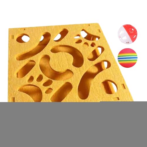 Cat Puzzle Toy, Interactive Intelligence Maze, Sensory Stimulation Game, Bell and Ball Activity Toy, Sturdy Mental Enrichment Play for Training Kittens Seniors Indoor Outdoor Travel Cat Puzzle Toy, Interactive Intelligence Maze, Sensory Stimulation Game, Bell and Ball Activity Toy, Sturdy Mental Enrichment Play for Training Kittens Seniors Indoor Outdoor Travel von Generisch