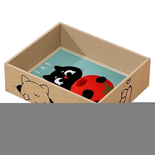 Cat Scratcher, Corrugated Cardboard Cat Scratching Pad, Indoor Anti-Scratch Pet Toy For Kitten Claw Grinding, Stress Relief Activity For Bored Cats, Protects Furniture From Scratching, Fun Play Pad von Generisch
