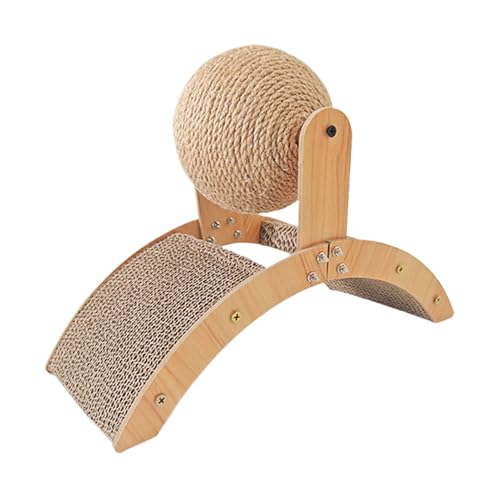 Cat Scratcher, Kitten Grinding Claw Toy, Wood Catnip Ball Scratcher, 20.08x12.2x7.87 inches Compact Healthy Claw Activity, Natural Wooden Sisal for Fun, Outdoor, Pet Playtime Cat Scratcher, Kitten Grinding Claw Toy, Wood Catnip Ball Scratcher, 20.08x12.2x7.87 inches Compact Healthy Claw Activity, Natural Wooden Sisal for Fun, Outdoor, Pet Playtime von Generisch