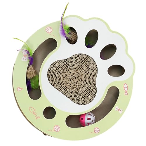 Cat Scratcher, Scratching Post Replacement, 12.2x11.42in Board Interactive Sturdy, Design Feather Ball, Toy Multi Functional Fun for Indoor, Kitten, Sofa, Floor, Home Play Cat Scratcher, Scratching Post Replacement, 12.2x11.42in Board Interactive Sturdy, Design Feather Ball, Toy Multi Functional Fun for Indoor, Kitten, Sofa, Floor, Home Play von Generisch