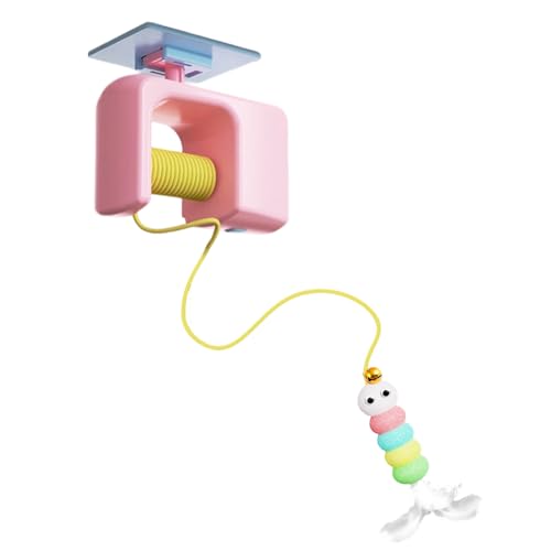 Cat Teaser Toy, Self Adhesive Play Wand, Interactive Pet Trainer, Chasing Exercise Accessory, Fun Entertainment Gadget, Engaging Activity Plaything for Balcony Backyard Living Room Home Outdoor von Generisch