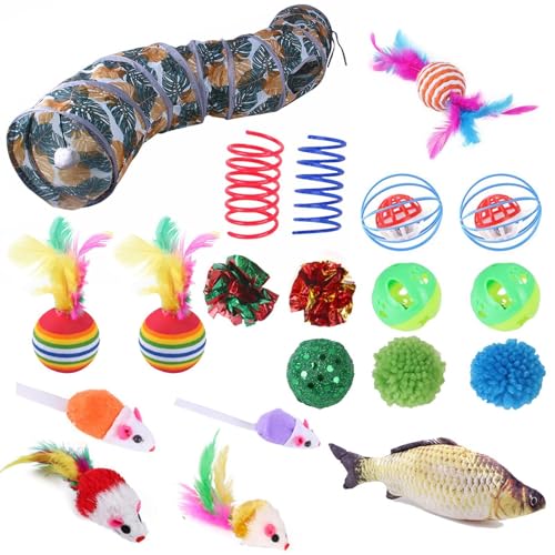 Cat Toys For Indoor Cats, Cat Tunnel Toy, Cat Feather Toys, Interactive Cat Toy Set, Cat Teaser Toy Set, Colorful Cat Toy Set, Toy For Small Pets, Polyester Toys, Eva Interactive Toys, Pp Feather Toy Cat Toys For Indoor Cats, Cat Tunnel Toy, Cat Feather Toys, Interactive Cat Toy Set, Cat Teaser Toy Set, Colorful Cat Toy Set, Toy For Small Pets, Polyester Toys, Eva Interactive Toys, Pp Feather Toy von Generisch