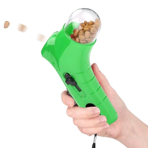 Cat Treat Guns Shooter | Leckerli-Werfer | Snack Slinger Leckerli-Werfer Hundefutter-Katapult | Handheld-Haustierfütterun Interaktives Leckerli-Spender-Spielzeug Belohnungsmaschine Katzenleckerli von Generisch