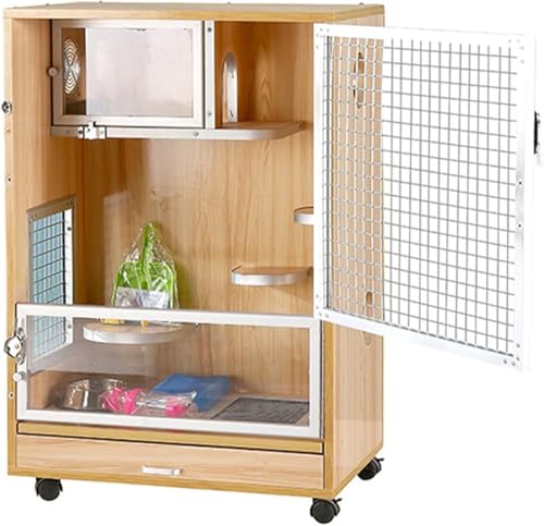 Chinchilla Käfig Anti Kauen Ratten Käfig mit Vordertüren Futternapf Wasserflasche herausziehbare Tabletts Schwenkrollen für kleine Haustiere Chinchilla Käfig Anti Kauen Ratten Käfig mit Vordertüren Futternapf Wasserflasche herausziehbare Tabletts Schwenkrollen für kleine Haustiere von Generisch