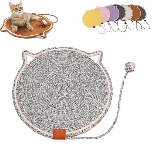 Clawloom Dual Scratching Pad, Celery Pets Cat Scratcher Mat, Large Size Cats Bed Cat Scratching Pad for Couch, Carpet, Sofa (Light Gray,M) von Generisch