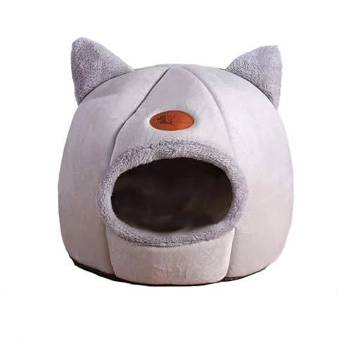 Comfort Cat Bed Iittle Mat Basketball Small Dog House Products Pets Tent Cozy Cave Nest Indoor Cama Gato (Light Grey,XL 39x39x40cm) von Generisch