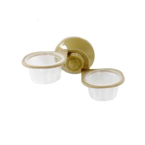 Crawling Pet Saugnapf Feeder Glas Saugnapf Fütterung Wasserspender Geeignet für Reptilien, Schildkröten, Eidechsen von Generisch