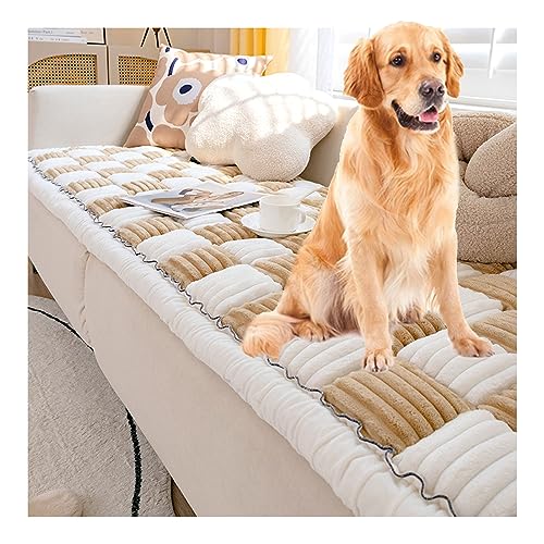 Cremefarbener großer karierter quadratischer Haustiermatten-Bett-Couch-Bezug – Möbelschutz für Hund, Katze – Matratzenschoner – lustiger flauschiger Couchbezug, Decke Sofa Cremefarbener großer karierter quadratischer Haustiermatten-Bett-Couch-Bezug – Möbelschutz für Hund, Katze – Matratzenschoner – lustiger flauschiger Couchbezug, Decke Sofa von Generisch