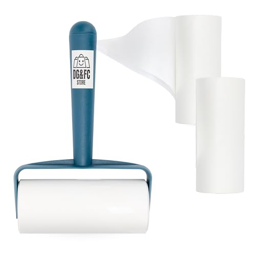 DG&FC Store – Tierhaarroller einfach schnell und effizient Kleberollen für Haare Ein effektiver Tierhaarentferner für Sofas Stoffe und Kleidung von Generisch