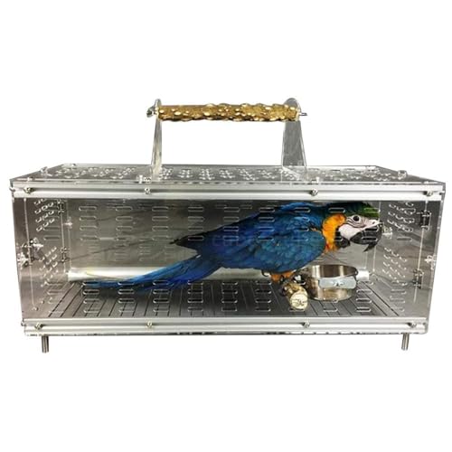 Dekorativer Vogelkäfig für den Außenbereich, tragbarer transparenter Acrylkäfig für Papageien und Aras, leicht zu tragen für Reisen und den Außenbereich von Generisch