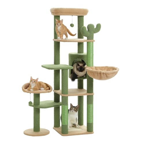 Der KratzKaktus Deluxe - Exklusiver Katzenkratzbaum in Kaktus-Optik - Robuster Kratzbaum mit Mehreren Ebenen und Liegeflächen - Ideal für große Katzen - Möbel schützen Der KratzKaktus Deluxe - Exklusiver Katzenkratzbaum in Kaktus-Optik - Robuster Kratzbaum mit Mehreren Ebenen und Liegeflächen - Ideal für große Katzen - Möbel schützen von Generisch