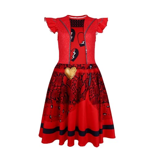 Descendant Rise of Red Kostüm Für Kinder, Descendant 4 Kostüm Für Mädchen, Descendant 4 Halloween Cosplay Outfits Für Anzieh-Rollenspielpartys, Schulaufführungen Descendant Rise of Red Kostüm Für Kinder, Descendant 4 Kostüm Für Mädchen, Descendant 4 Halloween Cosplay Outfits Für Anzieh-Rollenspielpartys, Schulaufführungen von Generisch