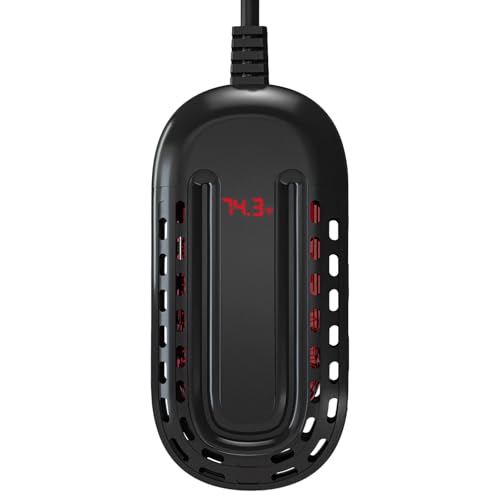 Digitaler Aquariumheizer, 50 W, voreingestellt, 26 °C, tauchfähiger Aquariumheizer, mit LED-Temperaturanzeige, IP68 wasserdicht und explosionsgeschützt, für 2,8 - 9,5 Gallonen Digitaler Aquariumheizer, 50 W, voreingestellt, 26 °C, tauchfähiger Aquariumheizer, mit LED-Temperaturanzeige, IP68 wasserdicht und explosionsgeschützt, für 2,8 - 9,5 Gallonen von Generisch