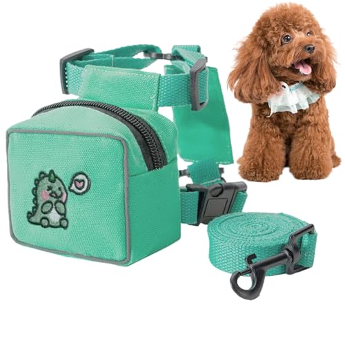 Dog Backpack, Pet Harness, Adjustable Straps, Hiking Harness, Cartoon Small Dog Backpack with Pet Lead - Cute Colorful Dog Saddle Bear Rabbit Dinosaur Animal Pattern Cat Pack Vest for Family, Friends Dog Backpack, Pet Harness, Adjustable Straps, Hiking Harness, Cartoon Small Dog Backpack with Pet Lead - Cute Colorful Dog Saddle Bear Rabbit Dinosaur Animal Pattern Cat Pack Vest for Family, Friends von Generisch