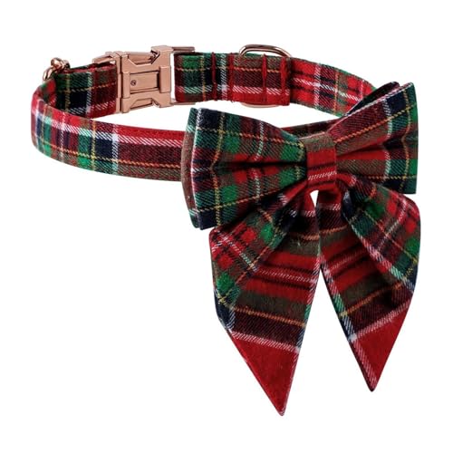 Dog Bow Tie, Classic Plaid Bowknot Pet Collars, Dog Bow Tie, Cute Adjustable Holiday Dog Collars, Bow Tie Dog Collars, Puppy Cat Bow Tie Collars, Holiday Dog Bow Tie, Adjustable Pet Collars von Generisch