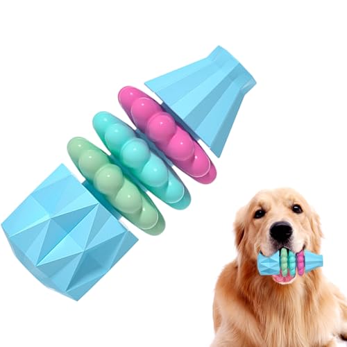 Dog Chew Toy, Aggressive Chewer Pet Toy, Vase Shaped Teether, 4.13x1.77x1.77in, Durable Bite-Resistant Rubber, Oral Care Solution, Ideal for Training and Boredom Relief in Puppies von Generisch