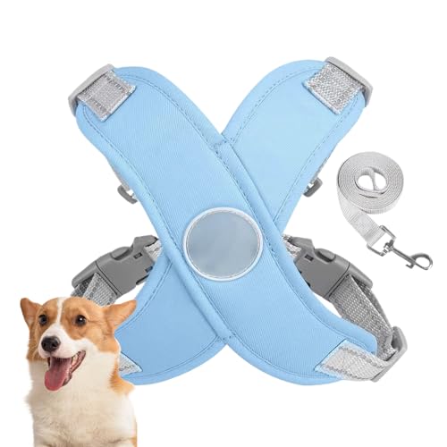 Dog Harness, No Pull Control, 132g Adjustable Fit Design, Reflective Safety Straps, Comfortable Training Gear for Authentic Outdoor Use, Large Breed Support, Night Walking Hiking von Generisch