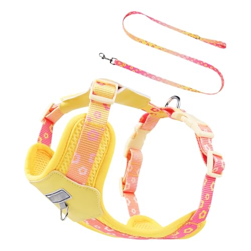 Dog Harness, Pets Training Adjustable Vest, Breathable Escape-Proof Support, Pet Safety Gear for Comfort, Outdoor, Walking Control, Pet Assistance, Training, Running 150g von Generisch