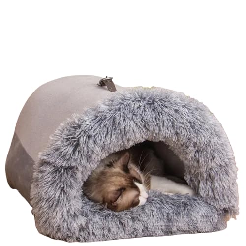 Dog Kennel, Cosy Semi-Closed Dog Hole for Small Dogs, Comfortable Cave Portable House for Dogs, Cat House, Winterproof, Anti-Anxiety Pet Bed, Pink von Generisch
