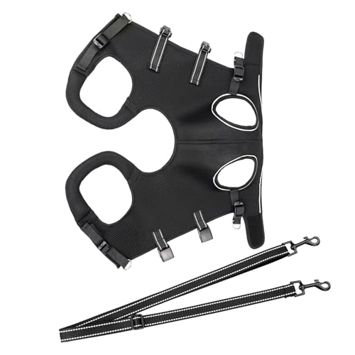 Dog Lifting Harness, Soft Lift Rehabilitation Support, Breathable Comfortable Adjustable Elderly Dog Lifter for Injury Recovery Outdoor Walking Assistance, Black Color Dog Lifting Harness, Soft Lift Rehabilitation Support, Breathable Comfortable Adjustable Elderly Dog Lifter for Injury Recovery Outdoor Walking Assistance, Black Color von Generisch