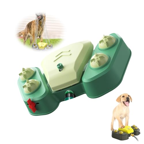 Dog Sprinkler Paw Activated,Dog Sprinkler for Outdoor,Paw-Activated Large Puppy Water Fountain with Adjustable Spray, Pet Water Toy for Play and Drinking (Green) von Generisch