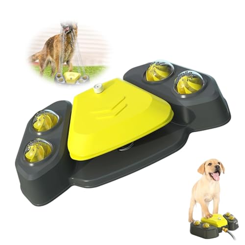 Dog Sprinkler Paw Activated,Dog Sprinkler for Outdoor,Paw-Activated Large Puppy Water Fountain with Adjustable Spray, Pet Water Toy for Play and Drinking (Grey) von Generisch