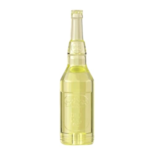 Dog Toy Wine Bottle, Hundespielzeug Weinflasche | Stylisches Design, Schwimmendes Wasserflasche Spielzeug & Zahnpflege | Für Zähneknirschen, interaktives Spiel | Für Mittelgroße/Große Hunde (Gelb) von Generisch