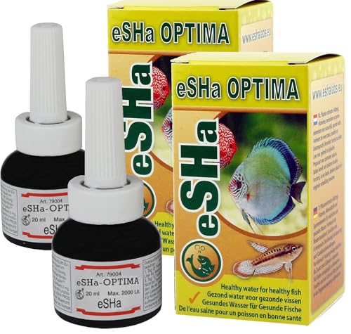 Doppelpack! 2X Esha Optima - Wasseraufbereiter - Pflanzenextrakte, Spurenelemente, Mineralien, Vitamine - erhöht Widerstandsfähigkeit gegen Krankheiten/Parasiten - 2X 20 ml Doppelpack! 2X Esha Optima - Wasseraufbereiter - Pflanzenextrakte, Spurenelemente, Mineralien, Vitamine - erhöht Widerstandsfähigkeit gegen Krankheiten/Parasiten - 2X 20 ml von Generisch
