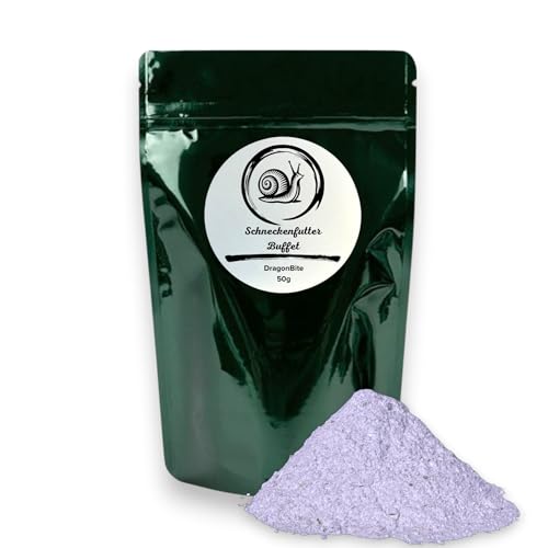 Schneckenfutter-Buffet DragonBite mit Papaya, Calciumcarbonat und Eierschalen, Spezialfutter, Alleinfuttermittel für Achatschnecken, Landschneckenfutter, Asselfutter, Pulverform, (50g) von Generisch