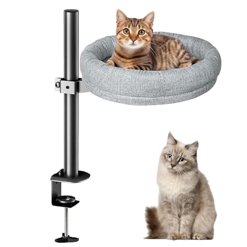 Drehbarer Schreibtisch-Katzenbett, 360° höhenverstellbar, erhöhtes Haustiernest, tragbares, bequemes Kätzchenmöbel für Zuhause, Büro, Arbeitszimmer Drehbarer Schreibtisch-Katzenbett, 360° höhenverstellbar, erhöhtes Haustiernest, tragbares, bequemes Kätzchenmöbel für Zuhause, Büro, Arbeitszimmer von Generisch