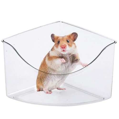 Dreieck verdickte Spiel-Schlafbox – Kratzfeste Hamstertoilette Klar Badezimmer Sand Leicht für Hamster von Generisch