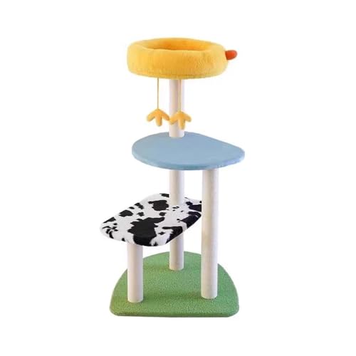 Dreifach-Katzenbaum mit Kratzbaum – Indoor Katzenturm Condo mit Hängematte & Pompons für kleine Katzen – Perfekter Kitty-Spielplatz & Aktivitätszentrum von Generisch