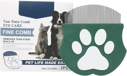 Effektiver Flohkamm für Haustiere, langlebiges Pflegewerkzeug Kunststoff Metall, ideal für Dickes Fell von Katzen Hunden, geeignet für den Innenbereich (A) von Generisch