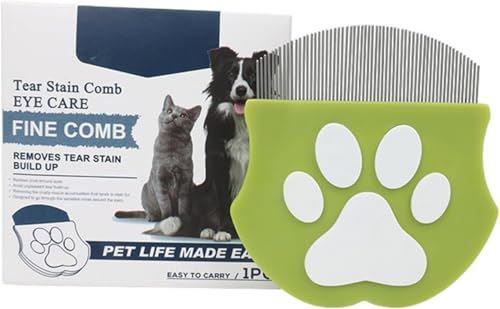 Effektiver Flohkamm für Haustiere, langlebiges Pflegewerkzeug Kunststoff Metall, ideal für Dickes Fell von Katzen Hunden, geeignet für den Innenbereich (B) von Generisch