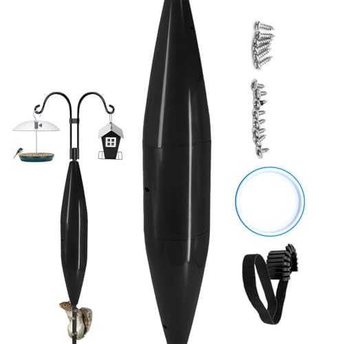 Eichhörnchen-Schallwand für Schäferhaken, Vogelhäuschen, Eichhörnchenschutz - Zylinder Outdoor Eichhörnchenbesieger - Installation ohne Entfernung des Pole Squirrel Defeater für Shepherd Hook Eichhörnchen-Schallwand für Schäferhaken, Vogelhäuschen, Eichhörnchenschutz - Zylinder Outdoor Eichhörnchenbesieger - Installation ohne Entfernung des Pole Squirrel Defeater für Shepherd Hook von Generisch