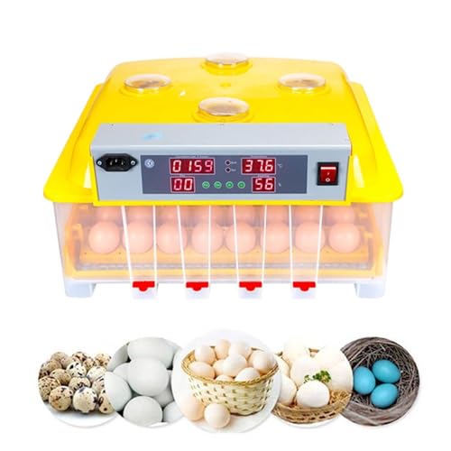 Eierbrutkasten zum Schlüpfen, 48 Eier Digital, Vollautomatische Ein-Knopf-Bedienung für Hühner, Enten, Wachteln, Vögel und anderes Geflügel von Generisch