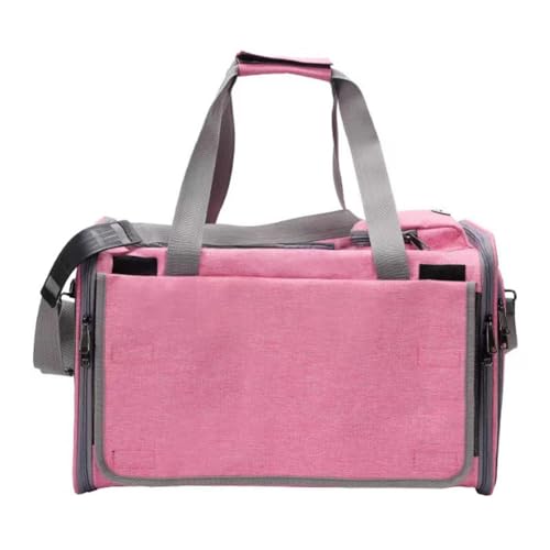Eine Schulter Crossbody tragen Haustiertasche für den Gebrauch im Freien tragbar für Hunde und Katzen atmungsaktive Haustiertasche (rosa) von Generisch