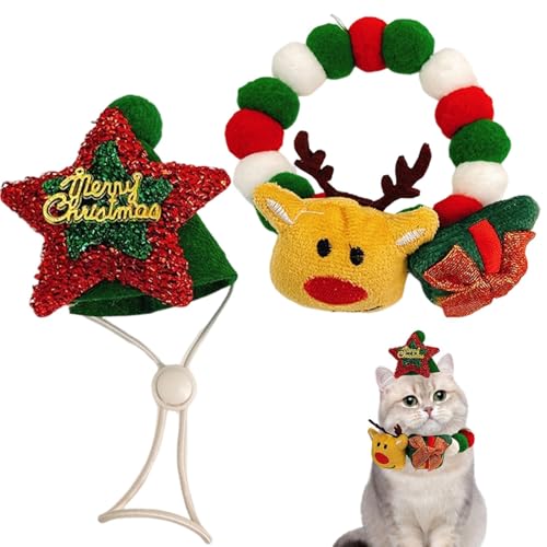 Elastisches Plüsch-Kugelhalsband | Katzenhalsband mit Pompons | Welpenhalsband mit Perlen | Verstellbare Haustierhalsbänder mit Hut und 35x35x3 cm / 13,78x13,78x1,18 Zoll für Elastisches Plüsch-Kugelhalsband | Katzenhalsband mit Pompons | Welpenhalsband mit Perlen | Verstellbare Haustierhalsbänder mit Hut und 35x35x3 cm / 13,78x13,78x1,18 Zoll für von Generisch