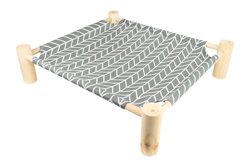 Elegante stehende Katzenhängematte mit robustem Holzgestell – Komfortabler und stilvoller Ruheplatz für Ihre Katze, ideal zum Entspannen, Schlafen und Beobachten Elegante stehende Katzenhängematte mit robustem Holzgestell – Komfortabler und stilvoller Ruheplatz für Ihre Katze, ideal zum Entspannen, Schlafen und Beobachten von Fellefant